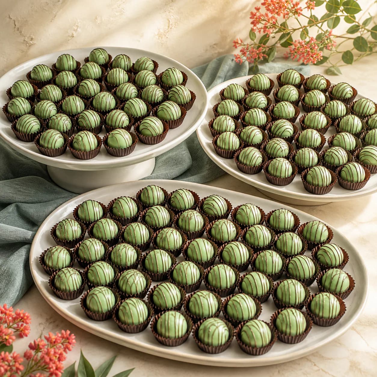 Trufas de menta